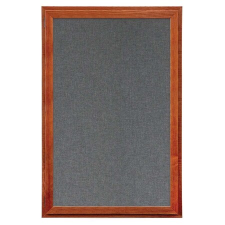 United Visual Products Indoor Enclosed Combo Board, 72"x36", Satin Frame/Black & Cinnabar UVCB7236-BLACK-CINNABA